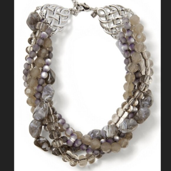 Banana Republic Grey "Betty" Statement Necklace - Picture 1 of 5